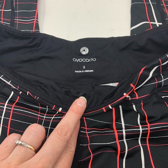 Avocado Black & Neon Electrowave Leggings S 0536 - Picture 4 of 7